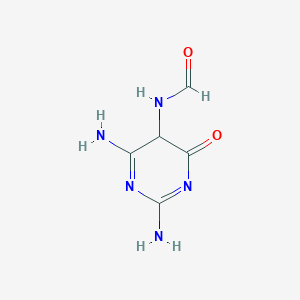 molecular formula Cl2CuH8O10 B237778 N-(2,6-diamino-4-oxo-4,5-dihydropyrimidin-5-yl)formamide CAS No. 133310-38-0