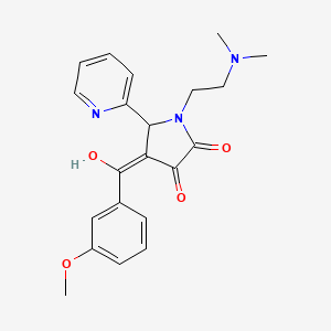 1-(2-(dimethylamino)ethyl)-3-hydroxy-4-(3-methoxybenzoyl)-5-(pyridin-2-yl)-1H-pyrrol-2(5H)-one