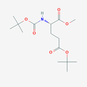 (S)-5-tert-Butyl 1-methyl 2-((tert-butoxycarbonyl)amino)pentanedioate