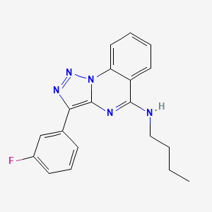 molecular formula C19H18FN5 B2377787 N-butyl-3-(3-fluorophenyl)-[1,2,3]triazolo[1,5-a]quinazolin-5-amine CAS No. 866847-08-7