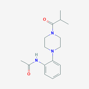 N-[2-(4-isobutyryl-1-piperazinyl)phenyl]acetamide