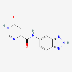 N-(1H-benzo[d][1,2,3]triazol-5-yl)-6-hydroxypyrimidine-4-carboxamide