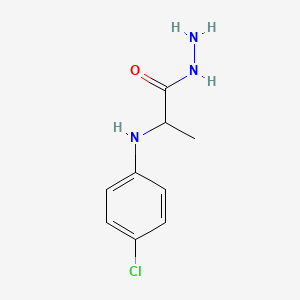 molecular formula C9H12ClN3O B2377851 2-[(4-Chlorophenyl)amino]propanohydrazide CAS No. 1396979-05-7