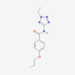 molecular formula C13H17N5O2 B237796 N-(2-ethyl-2H-tetrazol-5-yl)-4-propoxybenzamide 