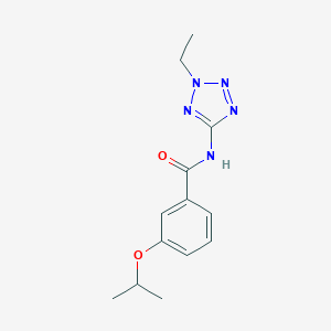 molecular formula C13H17N5O2 B237801 N-(2-ethyl-2H-tetraazol-5-yl)-3-isopropoxybenzamide 