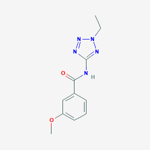 molecular formula C11H13N5O2 B237803 N-(2-ethyl-2H-tetrazol-5-yl)-3-methoxybenzamide 