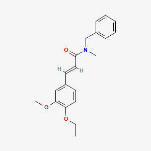 molecular formula C20H23NO3 B2378034 (2E)-N-benzyl-3-(4-ethoxy-3-methoxyphenyl)-N-methylprop-2-enamide CAS No. 302807-76-7
