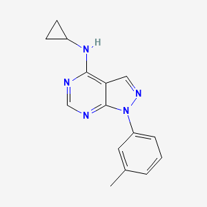 N-cyclopropyl-1-(3-methylphenyl)-1H-pyrazolo[3,4-d]pyrimidin-4-amine