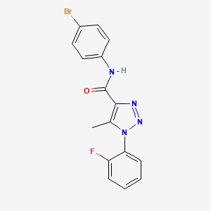N-(4-bromophenyl)-1-(2-fluorophenyl)-5-methyltriazole-4-carboxamide