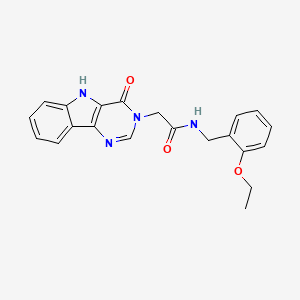 N-(2-ethoxybenzyl)-2-(4-oxo-4,5-dihydro-3H-pyrimido[5,4-b]indol-3-yl)acetamide