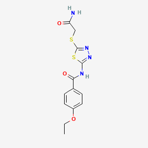 N-[5-(2-amino-2-oxoethyl)sulfanyl-1,3,4-thiadiazol-2-yl]-4-ethoxybenzamide