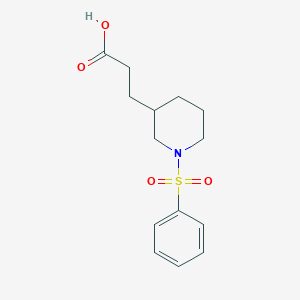 3-[1-(Phenylsulfonyl)-3-piperidyl]propanoic acid