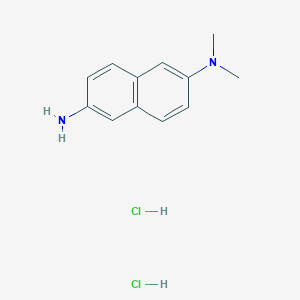 molecular formula C12H16Cl2N2 B2378071 N2,N2-dimethylnaphthalene-2,6-diamine dihydrochloride CAS No. 62957-18-0