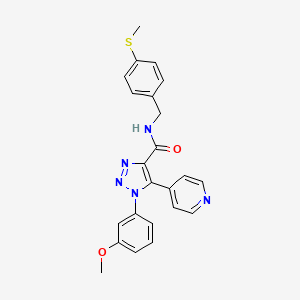 1-(3-methoxyphenyl)-N-[4-(methylsulfanyl)benzyl]-5-(pyridin-4-yl)-1H-1,2,3-triazole-4-carboxamide