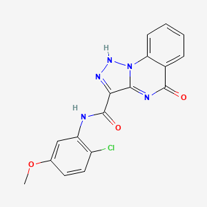 N-(2-chloro-5-methoxyphenyl)-5-hydroxy[1,2,3]triazolo[1,5-a]quinazoline-3-carboxamide