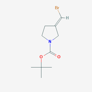 molecular formula C10H16BrNO2 B2378082 Tert-butyl (3E)-3-(bromomethylidene)pyrrolidine-1-carboxylate CAS No. 2163825-03-2