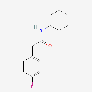 molecular formula C14H18FNO B2378130 N-cyclohexyl-2-(4-fluorophenyl)acetamide CAS No. 348156-13-8