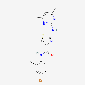 N-(4-bromo-2-methylphenyl)-2-((4,6-dimethylpyrimidin-2-yl)amino)thiazole-4-carboxamide