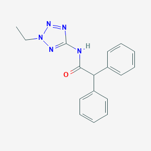 molecular formula C17H17N5O B237816 N-(2-ethyl-2H-tetraazol-5-yl)-2,2-diphenylacetamide 