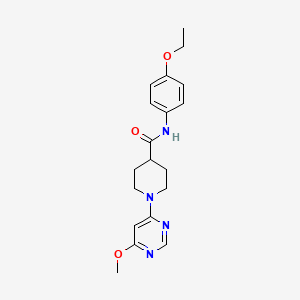 molecular formula C19H24N4O3 B2378209 N-(4-ethoxyphenyl)-1-(6-methoxypyrimidin-4-yl)piperidine-4-carboxamide CAS No. 1251697-29-6