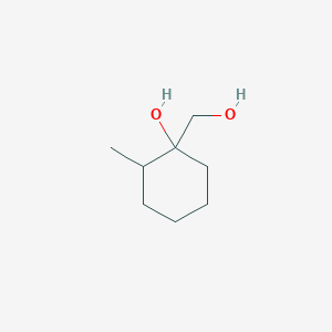 molecular formula C8H16O2 B2378214 1-(Hydroxymethyl)-2-methylcyclohexanol CAS No. 101869-70-9