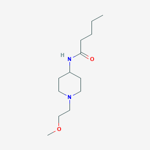 molecular formula C13H26N2O2 B2378247 N-[1-(2-Methoxyethyl)piperidin-4-YL]pentanamide CAS No. 1421495-01-3