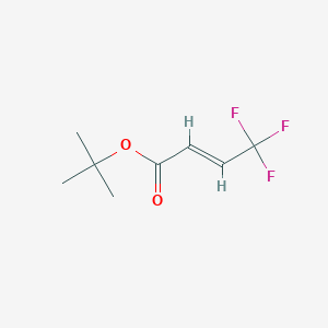 molecular formula C8H11F3O2 B2378257 tert-Butyl 4,4,4-trifluorobut-2-enoate CAS No. 136383-21-6; 78762-71-7