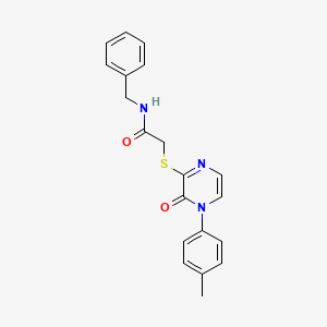 N-benzyl-2-((3-oxo-4-(p-tolyl)-3,4-dihydropyrazin-2-yl)thio)acetamide