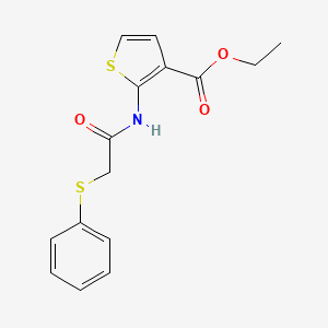 Ethyl 2-(2-(phenylthio)acetamido)thiophene-3-carboxylate