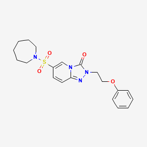 6-(azepan-1-ylsulfonyl)-2-(2-phenoxyethyl)-[1,2,4]triazolo[4,3-a]pyridin-3(2H)-one