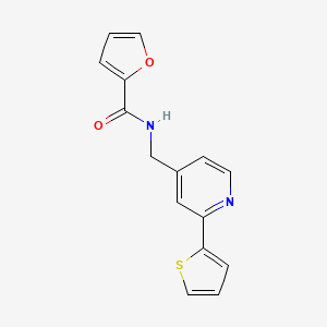 molecular formula C15H12N2O2S B2378414 N-((2-(thiophen-2-yl)pyridin-4-yl)methyl)furan-2-carboxamide CAS No. 2034597-19-6