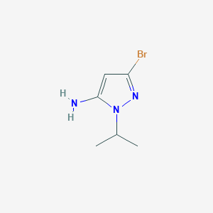 molecular formula C6H10BrN3 B2378424 3-Bromo-1-isopropyl-1H-pyrazol-5-amine CAS No. 1446407-07-3