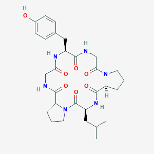 molecular formula C29H40N6O7 B237843 Cleromyrine II CAS No. 126601-86-3