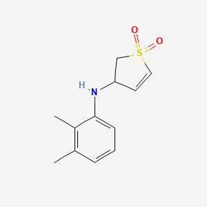 molecular formula C12H15NO2S B2378447 N-(2,3-dimethylphenyl)-1,1-dioxo-2,3-dihydrothiophen-3-amine CAS No. 620590-03-6