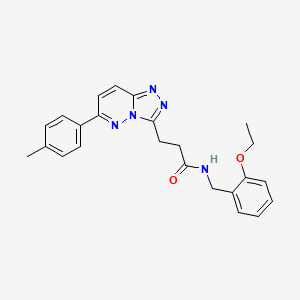 molecular formula C24H25N5O2 B2378493 N-[(2-ethoxyphenyl)methyl]-3-[6-(4-methylphenyl)-[1,2,4]triazolo[4,3-b]pyridazin-3-yl]propanamide CAS No. 1112439-75-4