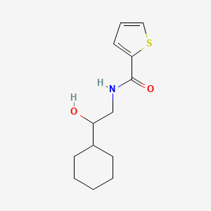 molecular formula C13H19NO2S B2378508 N-(2-cyclohexyl-2-hydroxyethyl)thiophene-2-carboxamide CAS No. 1351620-70-6