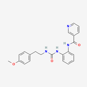N-(2-(3-(4-methoxyphenethyl)ureido)phenyl)nicotinamide