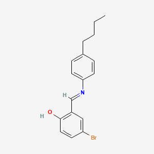 4-bromo-2-{(E)-[(4-butylphenyl)imino]methyl}phenol