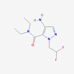 4-Amino-1-(2,2-difluoroethyl)-N,N-diethyl-1H-pyrazole-5-carboxamide