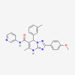 2-(4-methoxyphenyl)-5-methyl-N-(pyridin-3-yl)-7-(m-tolyl)-4,7-dihydro-[1,2,4]triazolo[1,5-a]pyrimidine-6-carboxamide