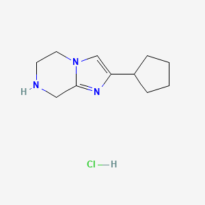 2-Cyclopentyl-5,6,7,8-tetrahydroimidazo[1,2-a]pyrazine hydrochloride