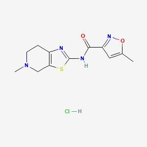 5-methyl-N-(5-methyl-4,5,6,7-tetrahydrothiazolo[5,4-c]pyridin-2-yl)isoxazole-3-carboxamide hydrochloride