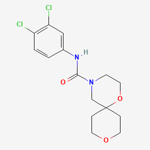 N-(3,4-dichlorophenyl)-1,9-dioxa-4-azaspiro[5.5]undecane-4-carboxamide