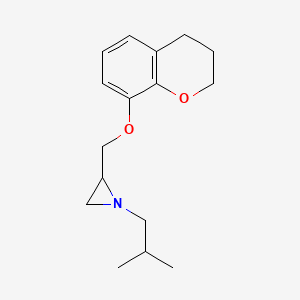 2-(3,4-Dihydro-2H-chromen-8-yloxymethyl)-1-(2-methylpropyl)aziridine
