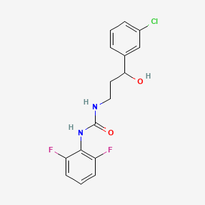 1-(3-(3-Chlorophenyl)-3-hydroxypropyl)-3-(2,6-difluorophenyl)urea