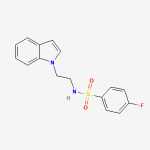 4-fluoro-N-(2-indol-1-ylethyl)benzenesulfonamide