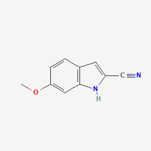 molecular formula C10H8N2O B2378692 6-Methoxy-1H-indole-2-carbonitrile CAS No. 1415047-63-0