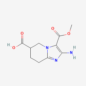 2-Amino-3-methoxycarbonyl-5,6,7,8-tetrahydroimidazo[1,2-a]pyridine-6-carboxylic acid