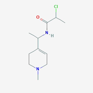 2-Chloro-N-[1-(1-methyl-3,6-dihydro-2H-pyridin-4-yl)ethyl]propanamide