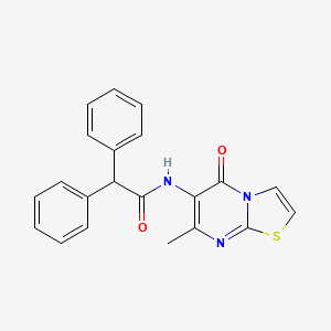 N-(7-methyl-5-oxo-5H-thiazolo[3,2-a]pyrimidin-6-yl)-2,2-diphenylacetamide